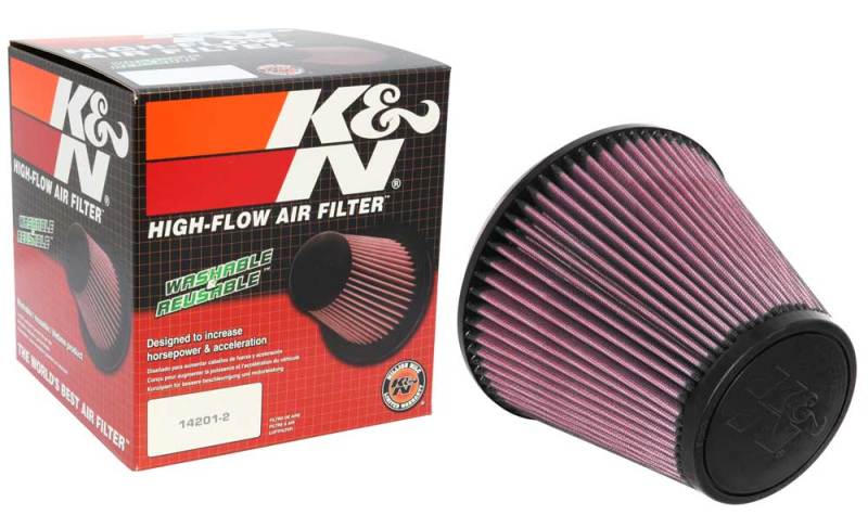 K&N Universal Air Filter 6in Flange / 7-1/2in Base / 4-1/2in Top / 6-1/2in Height RU-5107