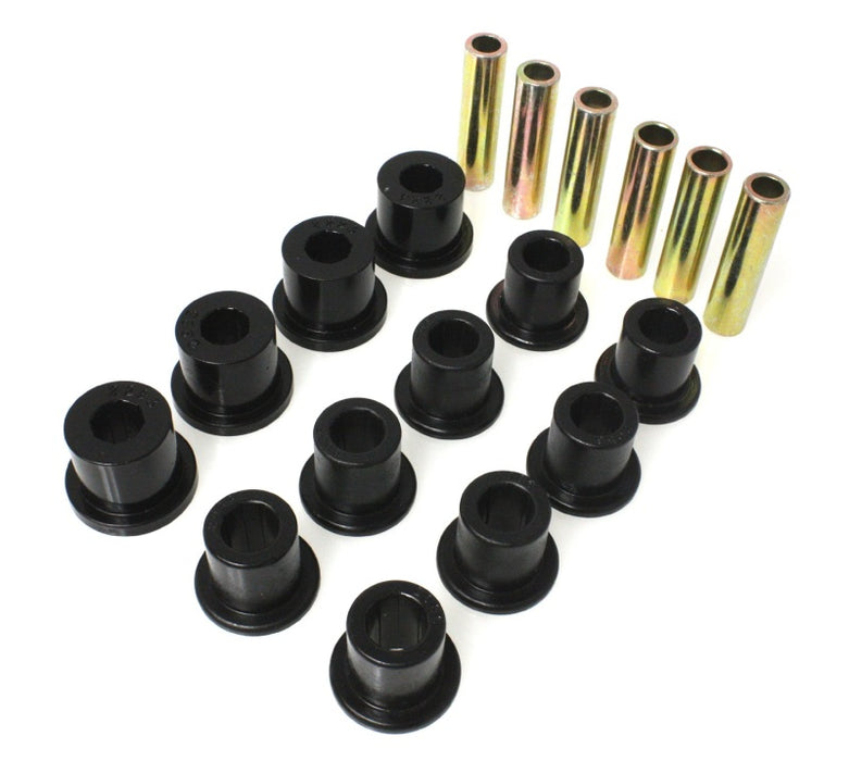 Energy Suspension 87-96 compatible with Jeep Wrangler Black Front/Rear Spring and Shackle Bushing 2.2107G