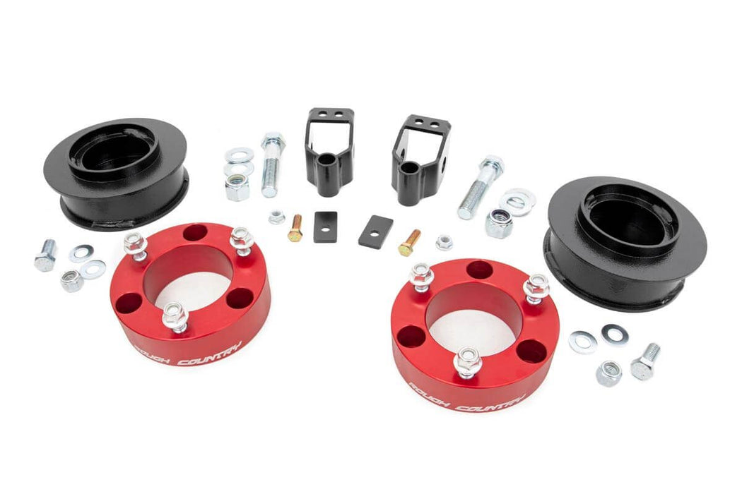 Rough Country 3 Inch Lift Kit X-REAS RR Spacers Red Fits toyota4Runner (03-09)