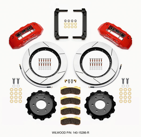 Wilwood TX6R Front Kit 15.50in Red 2004-08 Ford F150 4WD 140-15286-R