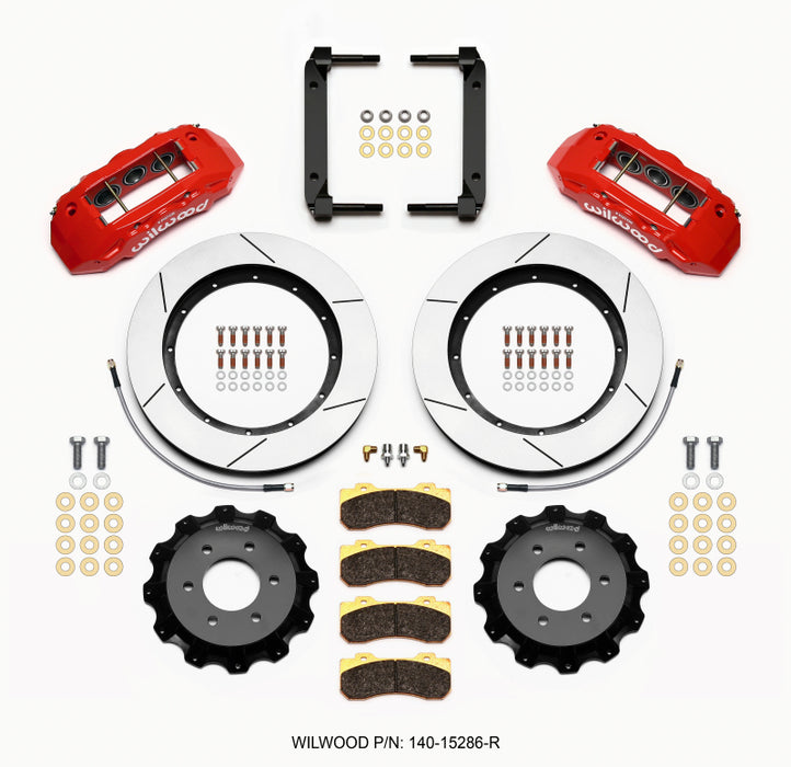 Wilwood TX6R Front Kit 15.50in Red 2004-08 Ford F150 4WD 140-15286-R