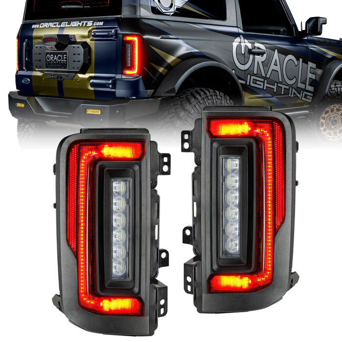 Oracle 21-23 Ford Bronco Flush Style LED Taillights Tinted SEE WARRANTY 5892-504-T