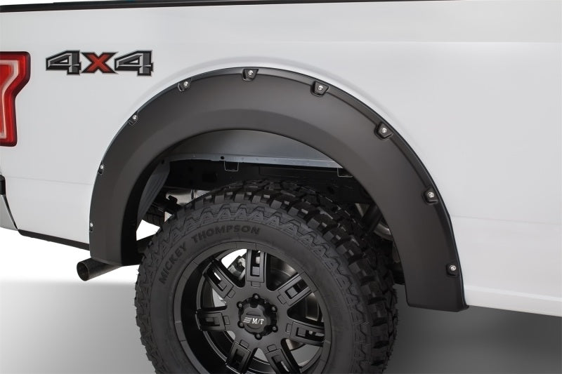 Bushwacker 15-17 Ford F-150 Styleside Pocket Style Flares 4pc 67.1/78.9/97.6in Bed Black 20935-02