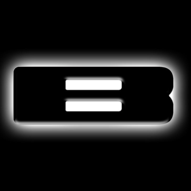 ORACLE Lighting Universal Illuminated LED Letter Badges Matte Blk Surface Finish B SEE WARRANTY 3141-B-001