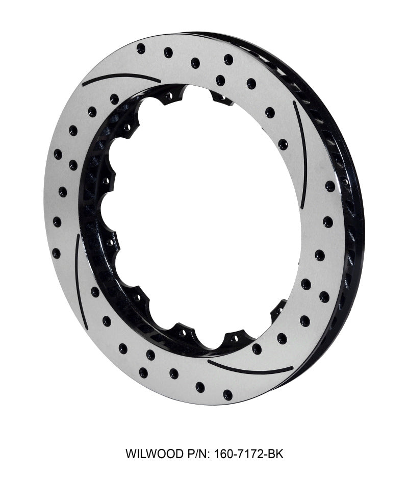 Wilwood Rotor-SRP48 SPC-37-RH-BLK-Drill 12.88 x 1.25 12 on 8.75in 160-7172-BK