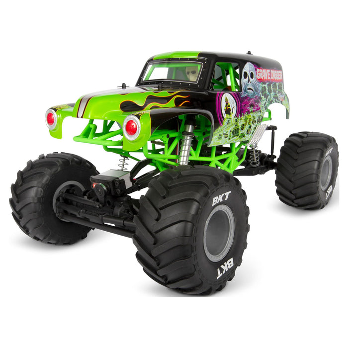 Axial RC Truck 1/10 SMT10 Grave Digger 4 Wheel Drive Monster Truck Brushed RTR Battery and Charger Not Included AXI03019 Trucks Electric RTR 1/10 Off-Road