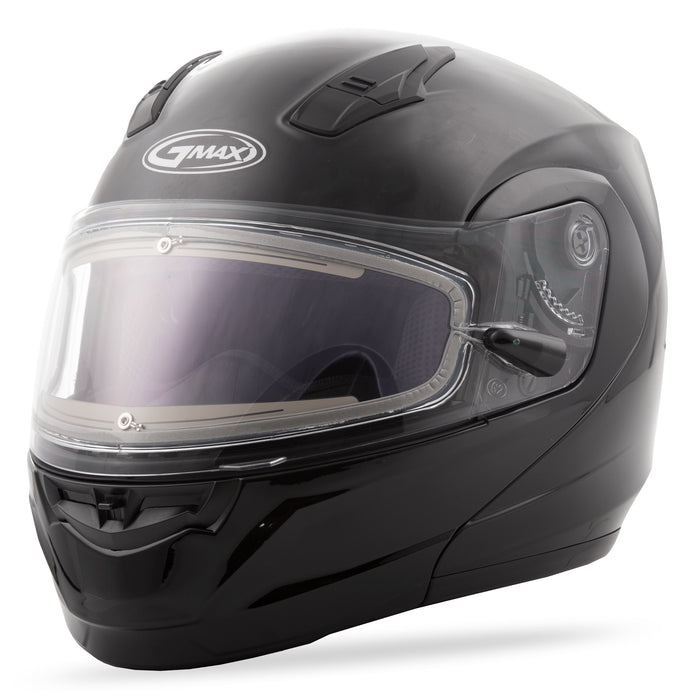 Gmax Md-04S Modular Snow Helmet W/Electric Shield Black Xs G4040023