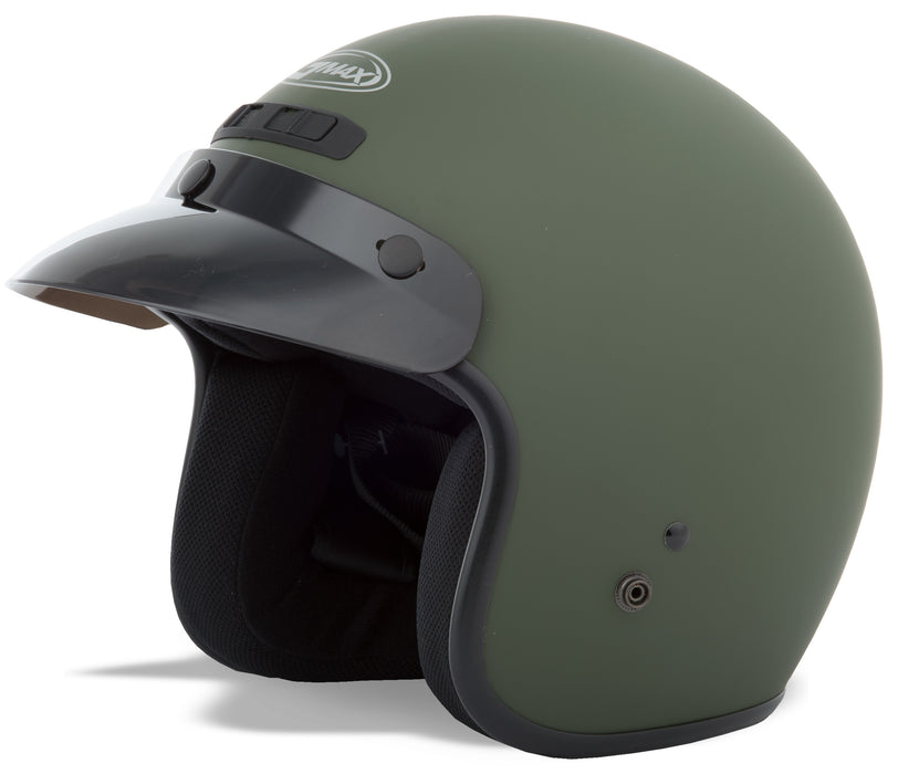 Gmax Gm-2 Open-Face Helmet Matte Green Xs G102713