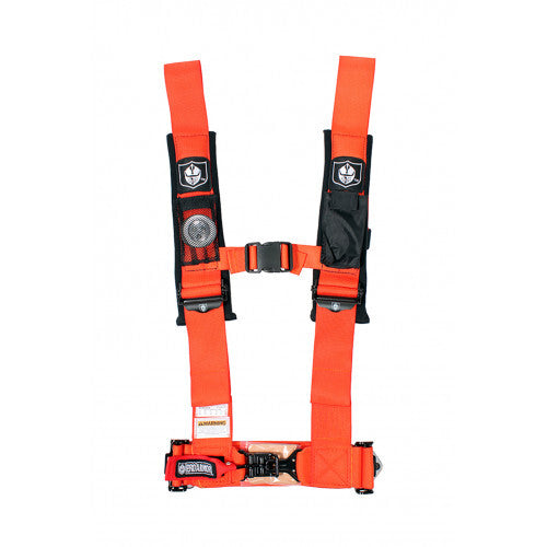Pro Armor 4 Point 3" Seat Belt Harness Orange Pair Fits Polaris Rzr Xp 1000 Turbo A114230OR