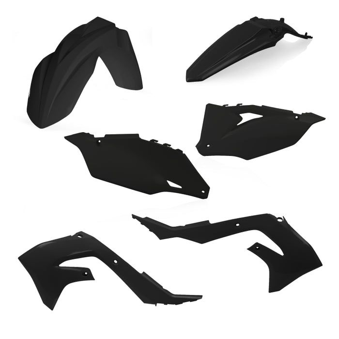 Acerbis Plastic Kit (Black) for 21 Kawasaki KX250
