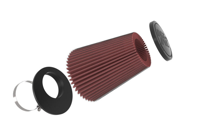 K&N Universal Clamp-On Air Filter: High Performance, Premium, Washable, Replacement Filter: Flange Diameter: 3.25 In, Filter Height: 6.688 In, Flange Length: 3.25 In, Shape: Tapered Round, Ru-4470 RU-4470
