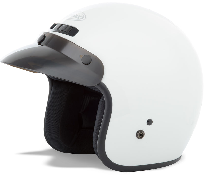 Gmax Gm-2 Open-Face Helmet White Md G102015