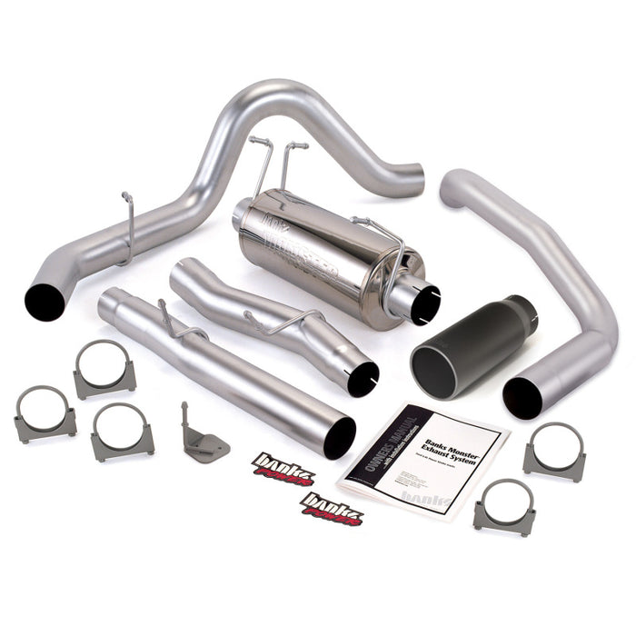 Banks Power 03-07 Ford 6.0L SCLB Monster Exhaust System SS Single Exhaust w/ Black Tip 48783-B