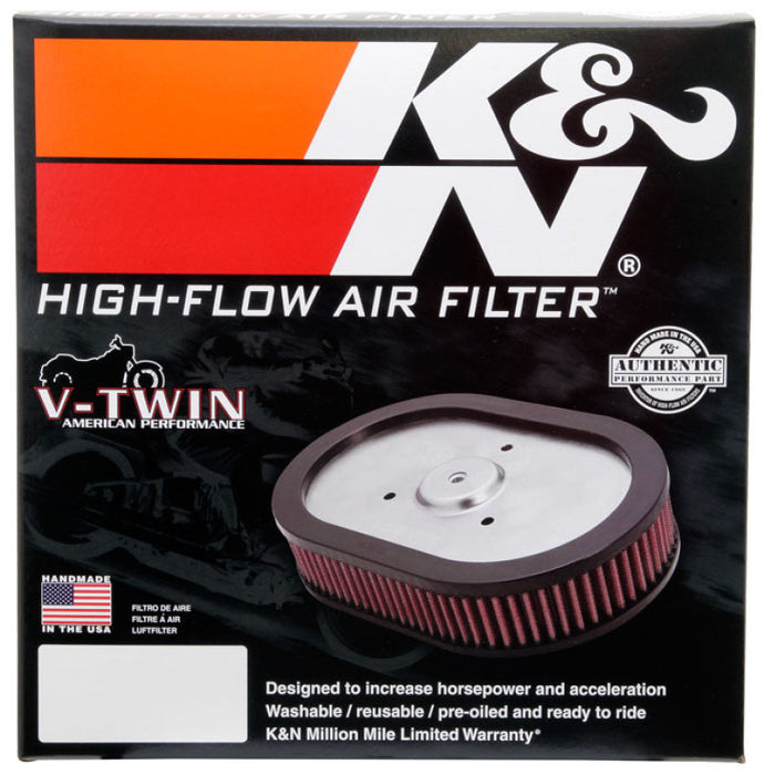 K&N HD-0900 Air Filter for HARLEY DAVIDSON SPORTSTER SCREAMIN' EAGLE ELEMENT 1988-2012