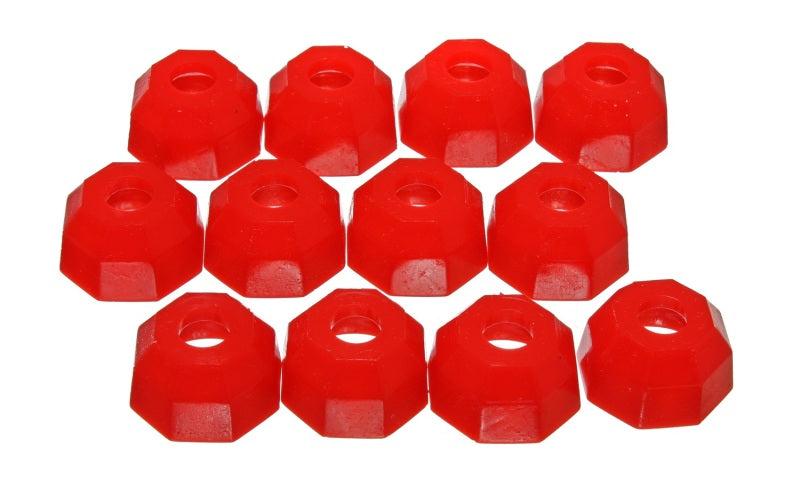 Energy Suspension Tie Rod End Boot Oct-Box Of 12 Red 9.13112R