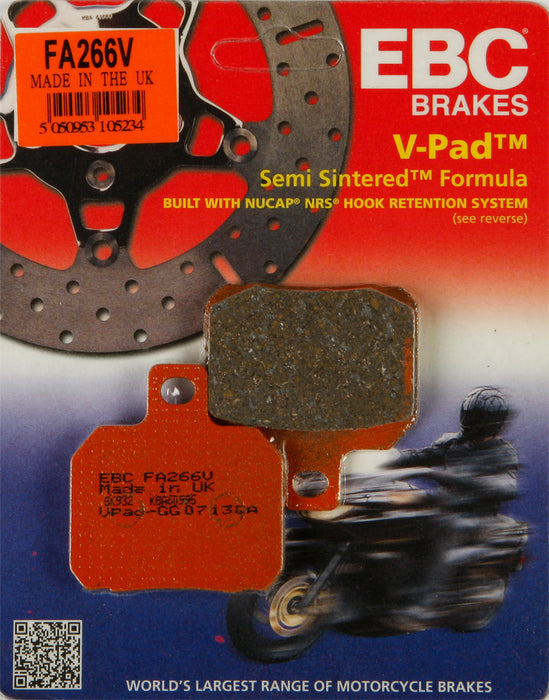 EBC Brakes FA266V Semi Sintered Disc Brake Pad