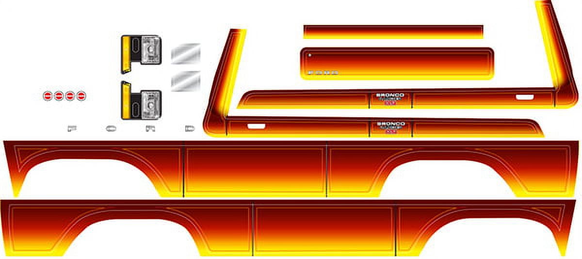 Traxxas Ford Bronco Decal Sheet, Sunset 8078