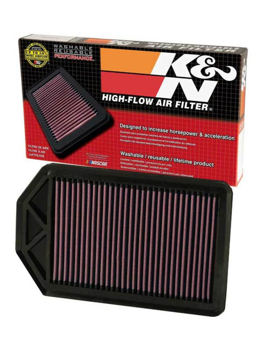 K&N 33-2377 Air Panel Filter for HONDA CR-V L4-2.4L F/I, 2007-2009