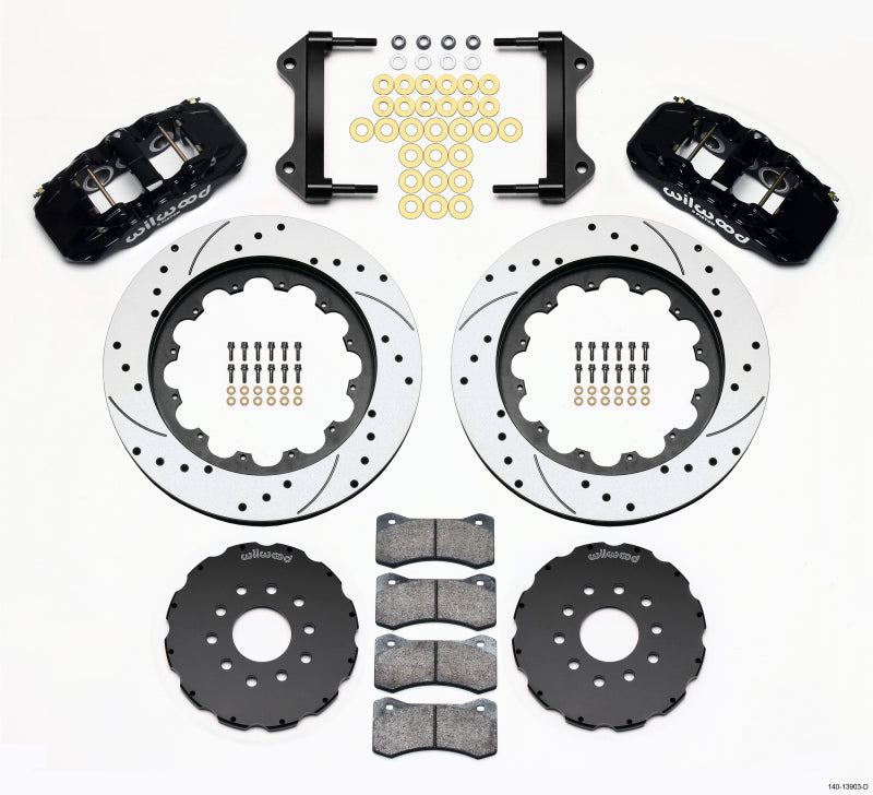 Wilwood AERO6 Front Hat Kit 15.00 Drilled 97-04 Corvette C5/Z06 05-13 C6 140-13903-D