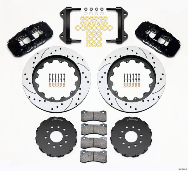 Wilwood AERO6 Front Hat Kit 15.00 Drilled 97-04 Corvette C5/Z06 05-13 C6 140-13903-D