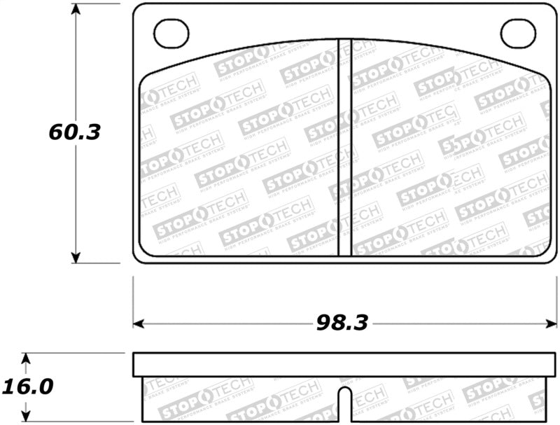 StopTech Street Brake Pads 308.0043