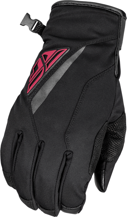 Fly Racing 2023 Snow Title Long Glove (Black/Pink, X-Small)