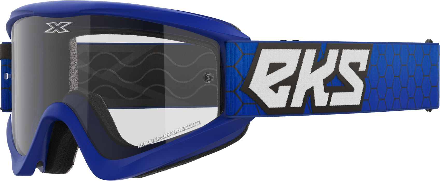 EKS Brand GOX Flat Out Clear Goggles OSFA Royal Blue