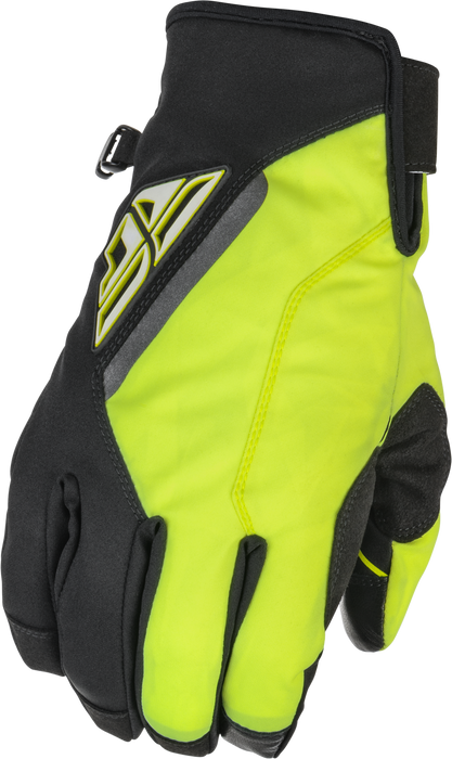 Fly Racing 2022 Adult Title Gloves (Black/Hi-Vis, 3X-Large)