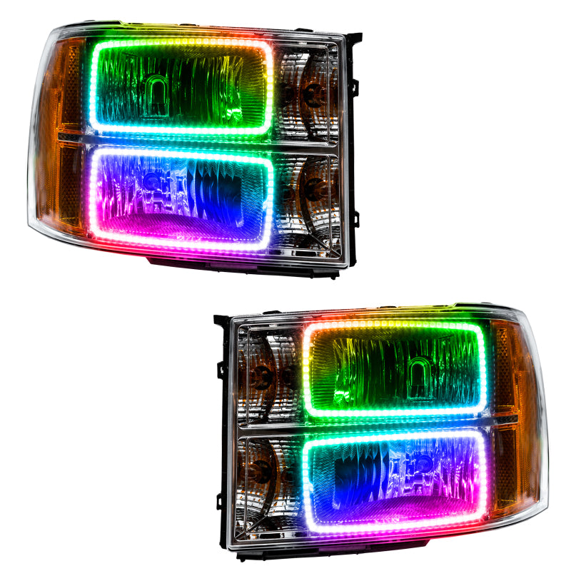 Oracle 07-13 GMC Sierra SMD HL Square Ring Design ColorSHIFT w/ 2.0 Controller SEE WARRANTY 7054-333