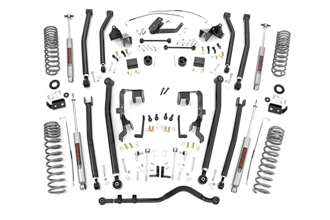 Rough Country 4 Inch Lift Kit Long Arm compatible with Jeep Wrangler Jk 2Wd/4Wd (2007-2011) 78530A