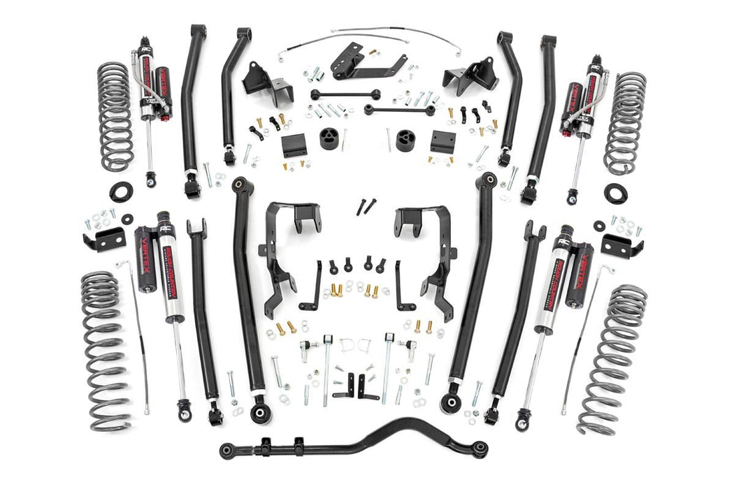 Rough Country 4 Inch Lift Kit Long Arm Vertex compatible with Jeep Wrangler Jk (07-11) 78550A