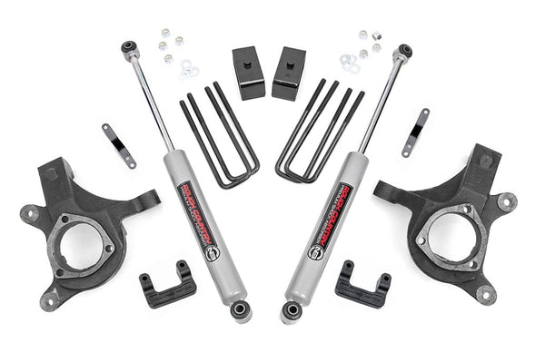 Rough Country 5 Inch Lift Kit Fits Chevy Silverado & fits GMC Sierra 1500 2WD (2007-2013) 10830