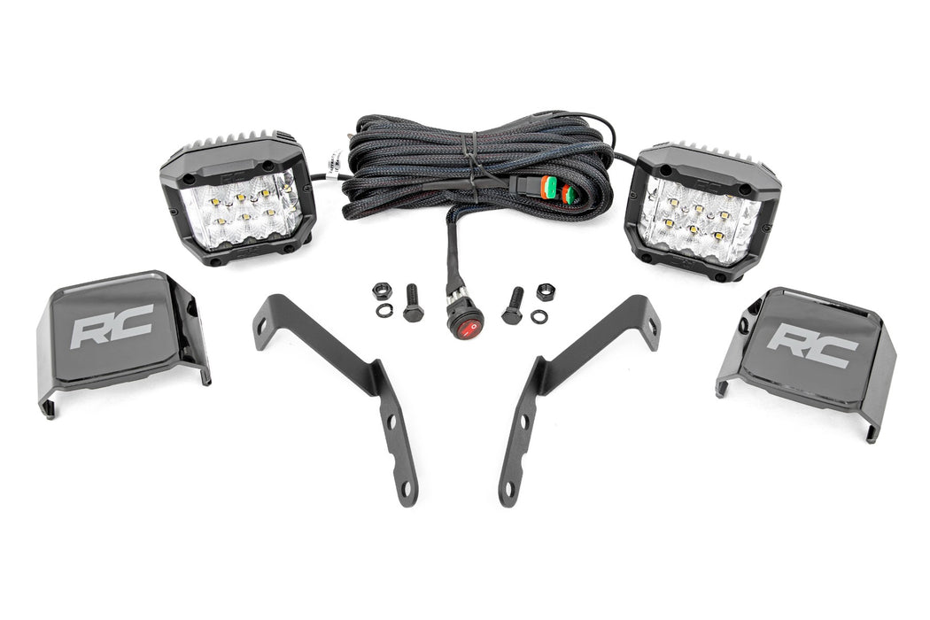 Rough Country Led Light Ditch Mount 3" Osram Wide Chevy 1500 And Chevy/Gmc 2500Hd/3500Hd (07-14) 71062