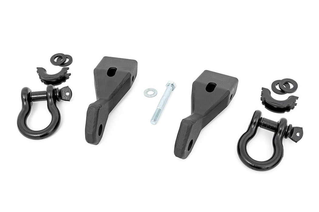 Rough Country Tow Hook Brackets D-Ring Combo Chevy/Gmc 1500 (07-13) RS156