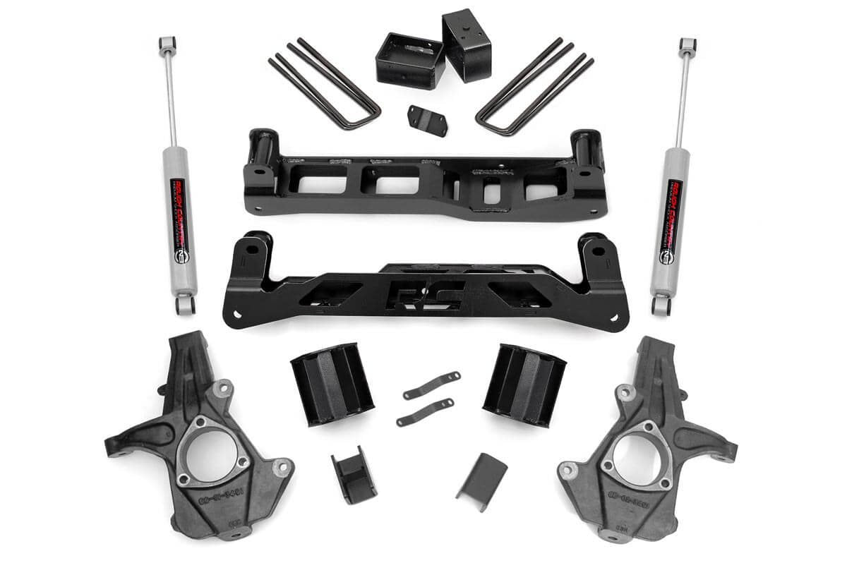 Rough Country 5 Inch Lift Kit Fits Chevy Silverado & fits GMC Sierra 1500 2WD (2007-2013) 26130