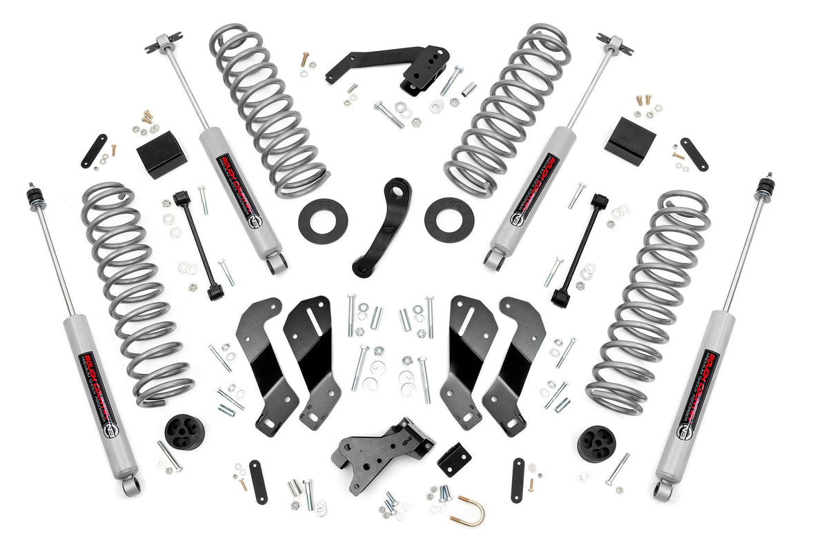 Rough Country 3.5 Inch Lift Kit Fits Jeep Wrangler Jk 4WD (2007-2018) 69330