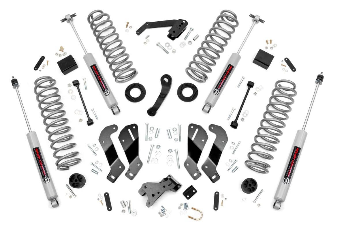 Rough Country 3.5 Inch Lift Kit Fits Jeep Wrangler Jk 2WD/4WD (2007-2018) 69430