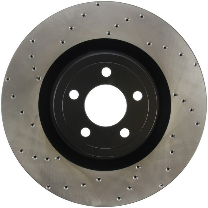 StopTech Cross Drilled Sport Brake Rotor 2015 Ford Mustang w/ Brembo Front Right 128.61116R