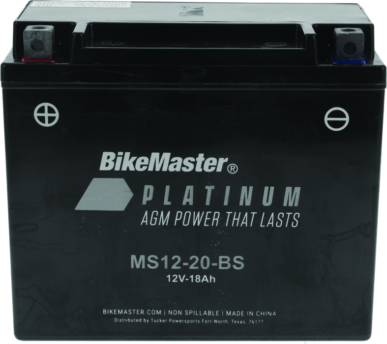 BikeMaster AGM Battery MS12-20-BS 780725