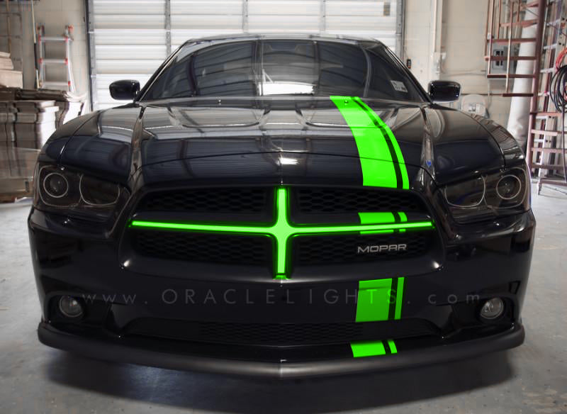 Oracle 11-14 Compatible with Dodge Charger Illuminated Grille Crosshairs Green 5300-004