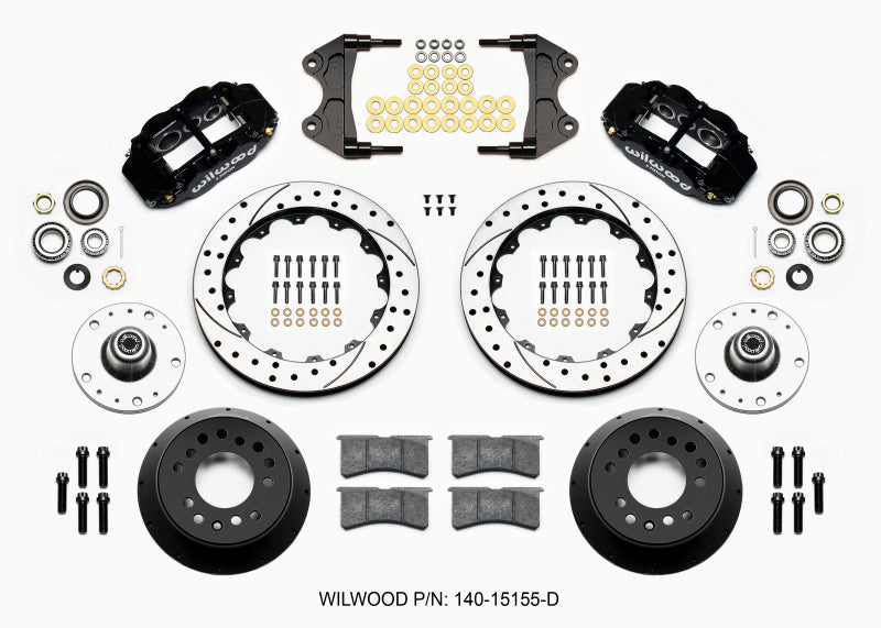 Wilwood Narrow Superlite 6R Front Hub Kit 12.88in Drilled WWE ProSpindle (5x4.75in 5x5.00in Hub) 140-15155-D