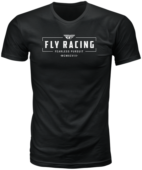 Fly Racing Fly Motto Tee Black Sm 352-0060S