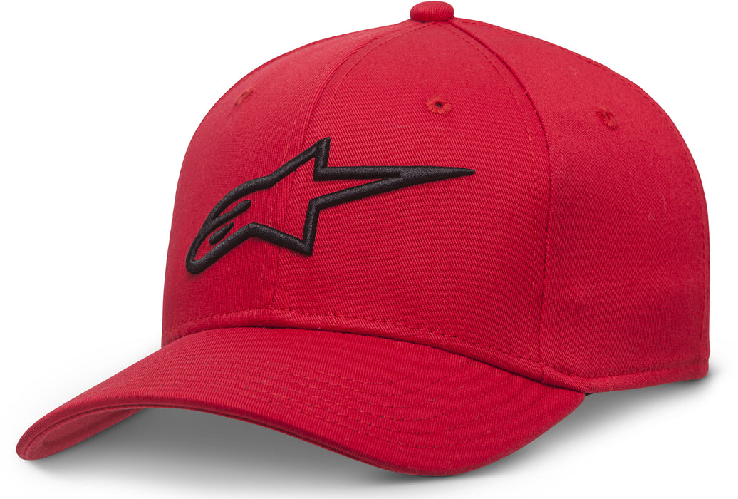 Alpinestars Standard Curve Hat Red Sm/Md, Multi, one_Size