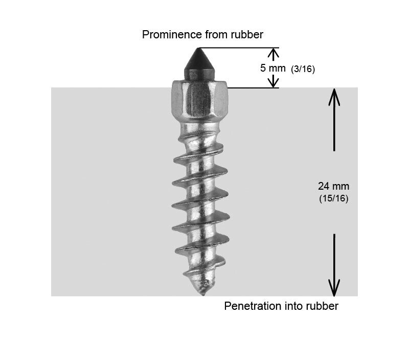 Igrip 1"-25Mm Standard Screw Studs Qty 200 ST-25200R