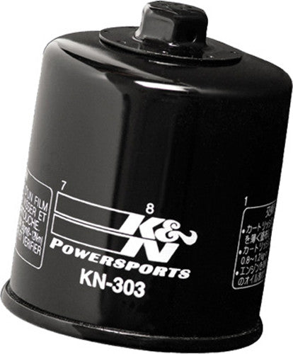 K&N Motorcycle Oil Filter: High Performance, Premium, Designed to be used with Synthetic or Conventional Oils: Fits Select Honda, Kawasaki, Polaris, Yamaha Vehicles, KN-303