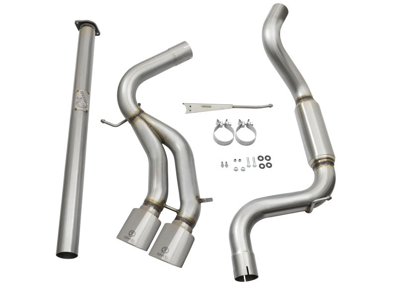 aFe POWER Takeda 3in 304 SS Cat-Back Exhaust w/ Polished Tips 13-17 Ford Focus ST L4-2.0L (t) 49-33083-P