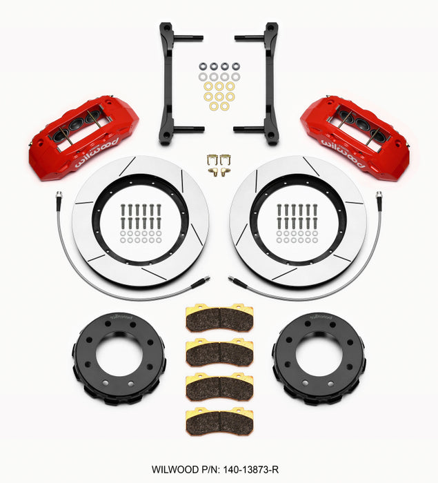 Wilwood TX6R Front Kit 15.00in Red 2011-2015 GM Truck/SUV 2500 140-13873-R