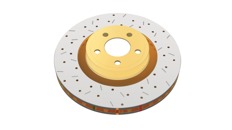 DBA 00-05 Ford Excursion Front Drilled & Slotted 4000 Series Rotor 4796XS