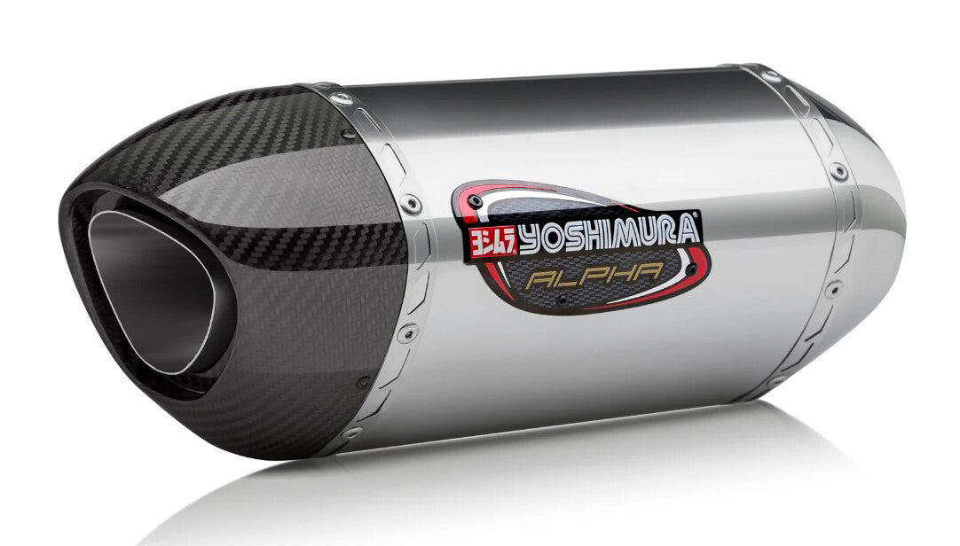 Yoshimura 960-13010 Exhaust Street Alpha-T Slip-On Ss-Ss-Cf