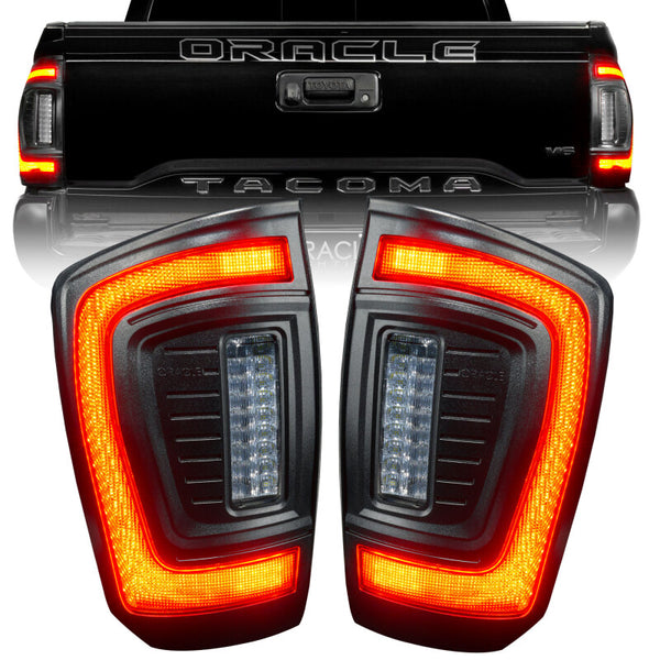 Oracle Lighting 16-23 Gen 3 Toyota Tacoma Black Series Flush Style LED Tail Lights SEE WARRANTY 5911-504-T